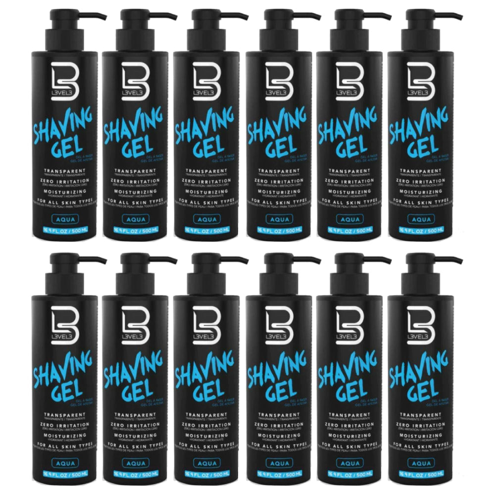 L3VEL3 AQUA Transparent Shaving Gel - 500 ml