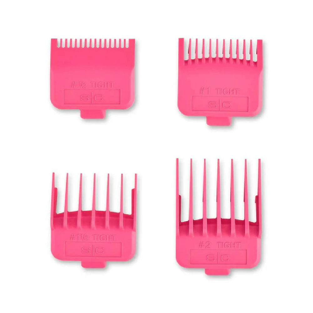 StyleCraft Dub Magnetic Tight Guards - Pink (4 Pack)-Clipper Vault