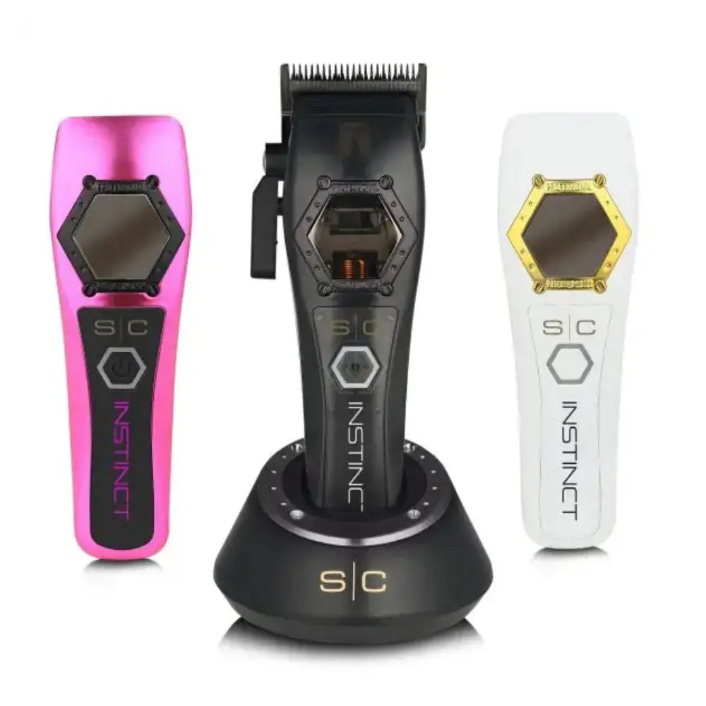 StyleCraft Instinct Metal Edition Cordless Hair Clipper w/ Instinct Metal Edition Trimmer (SC611M, SC410M) [COMBO]