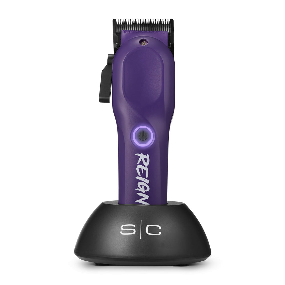 StyleCraft Reign EON Digital Brushless Motor Cordless Clipper - Purple (SC620P)