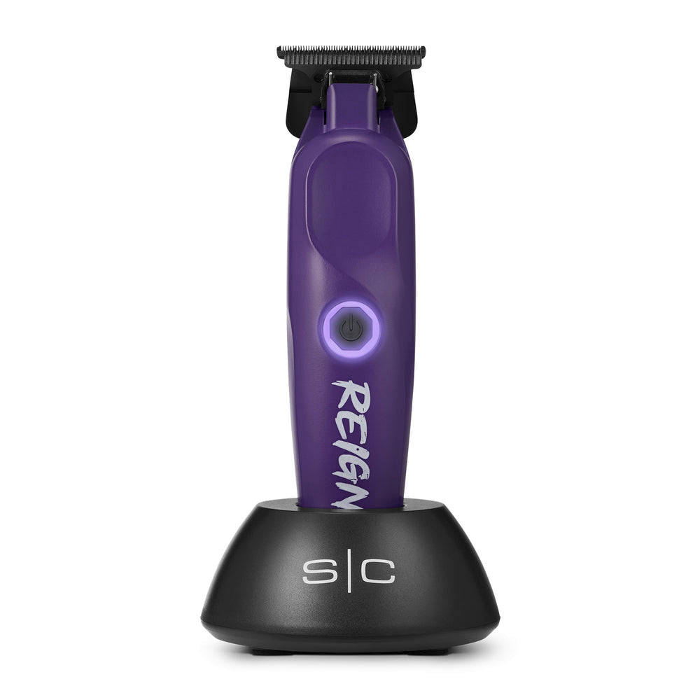 StyleCraft Reign EON Digital Brushless Motor Cordless Clipper + Trimmer - Purple (Combo) (SC620P/SC422P)