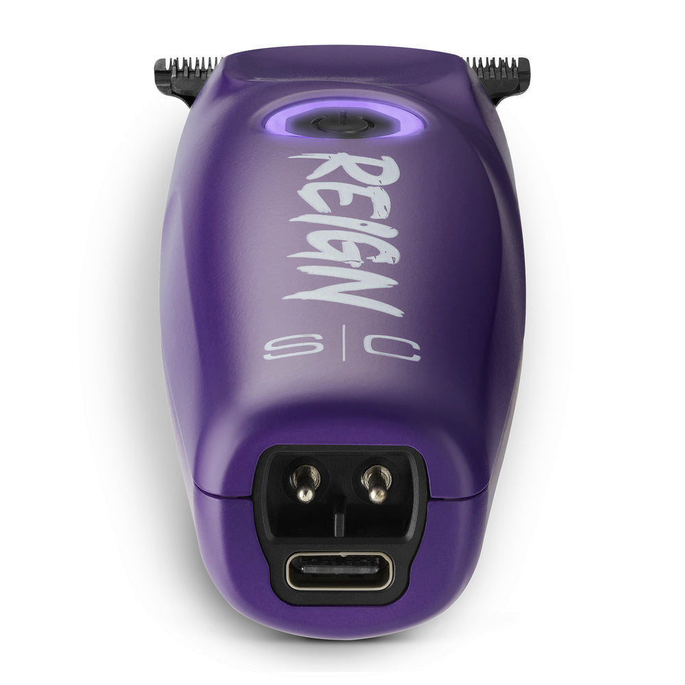 StyleCraft Reign EON Digital Brushless Motor Cordless Clipper + Trimmer - Purple (Combo) (SC620P/SC422P)