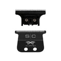 StyleCraft Black Diamond X-Pro Wide Fixed Blade & Black DLC "The One Cutter Trimmer Replacement Blade Set (SC536B)
