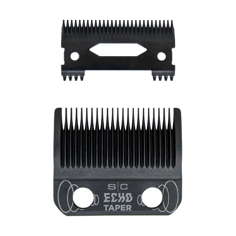 StyleCraft Fixed DLC ECHO Taper Blade & DLC Echo Deep Cutter - Black (SC553B)