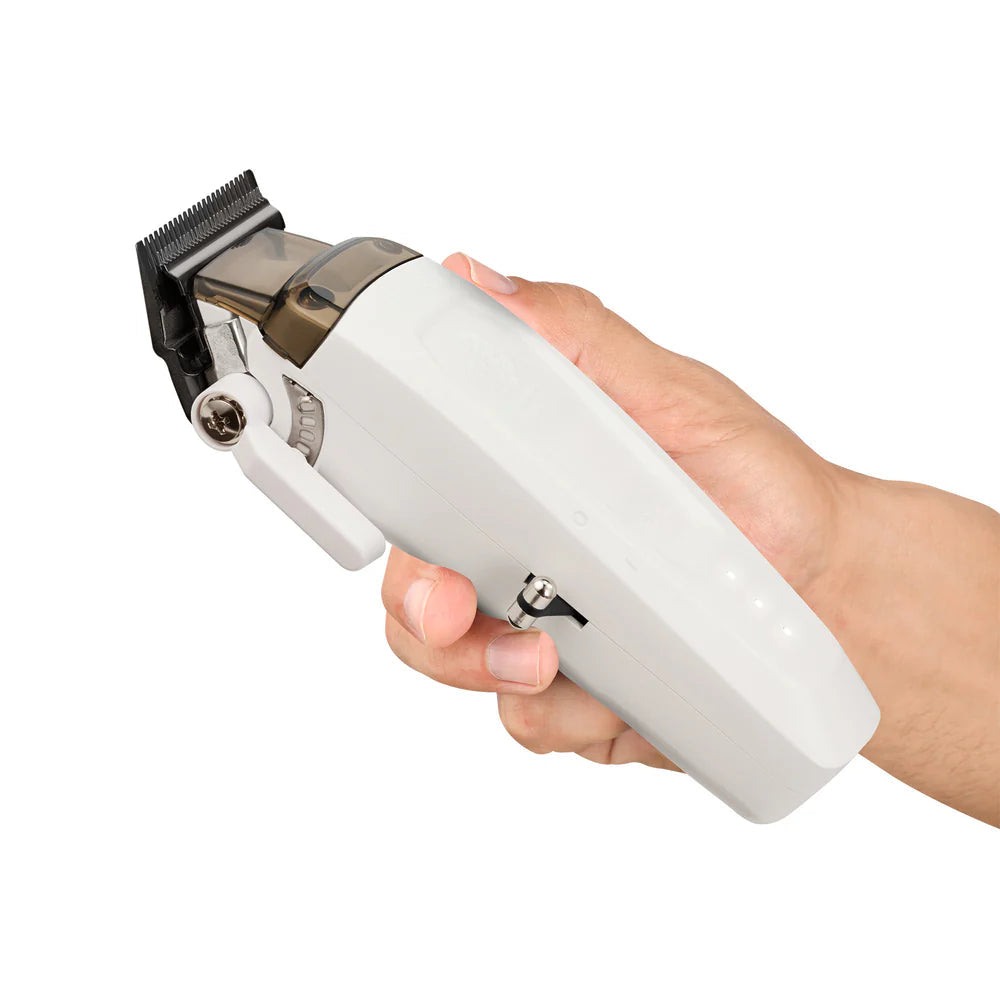 StyleCraft Limited Edition Saber II Cordless Digital Brushless Motor Clipper + Trimmer - White (SC619/SC421W) (Combo)