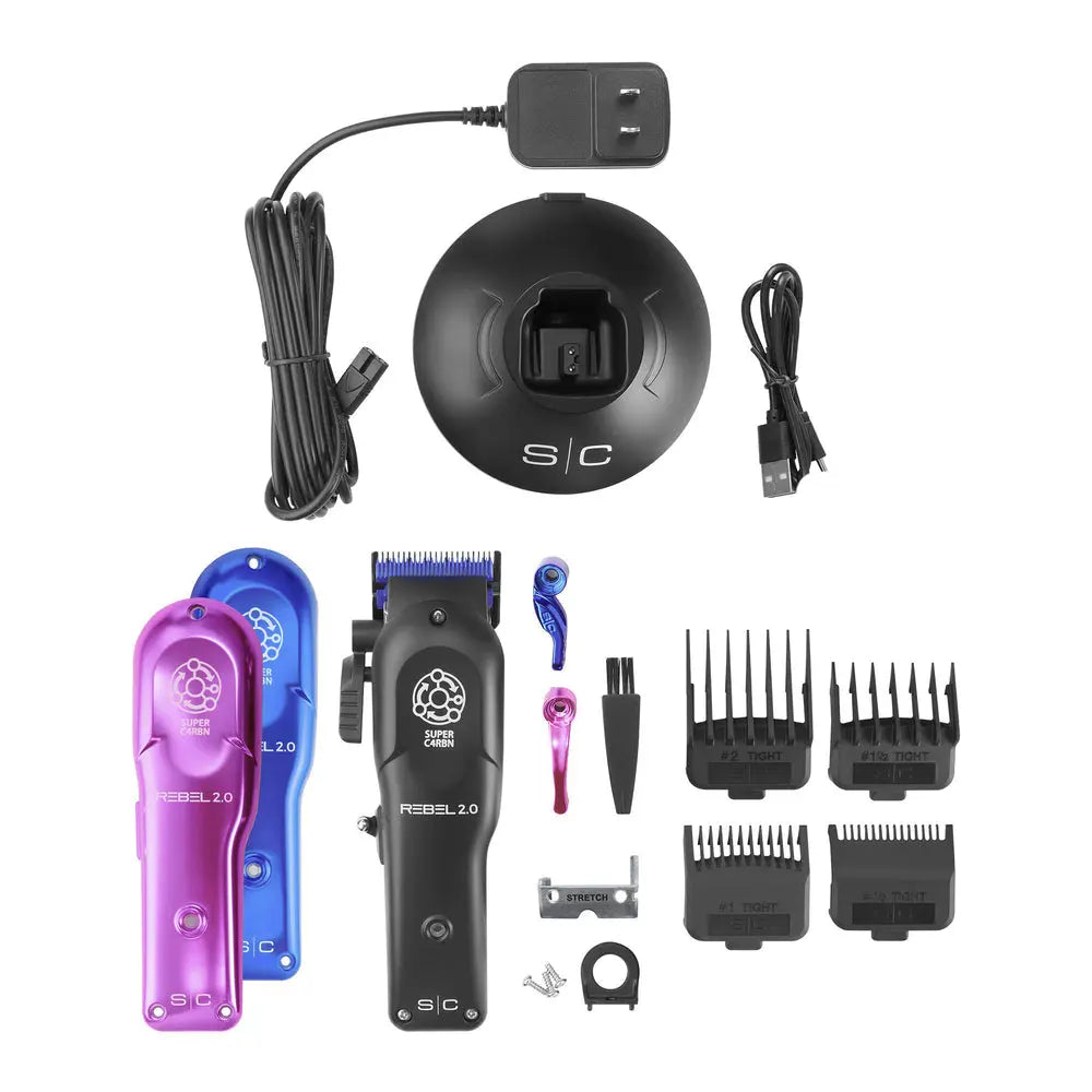 StyleCraft Rebel 2.0 Professional Cordless Hair Clipper w/ Super C4RBN Motor