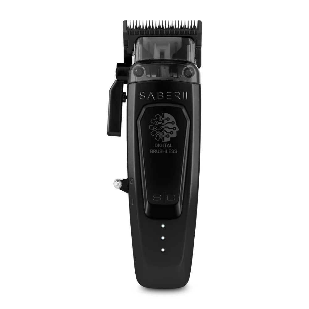 StyleCraft Saber 2.0 Cordless High Torque Clipper + Saber Precision Trimmer - Black (Combo)