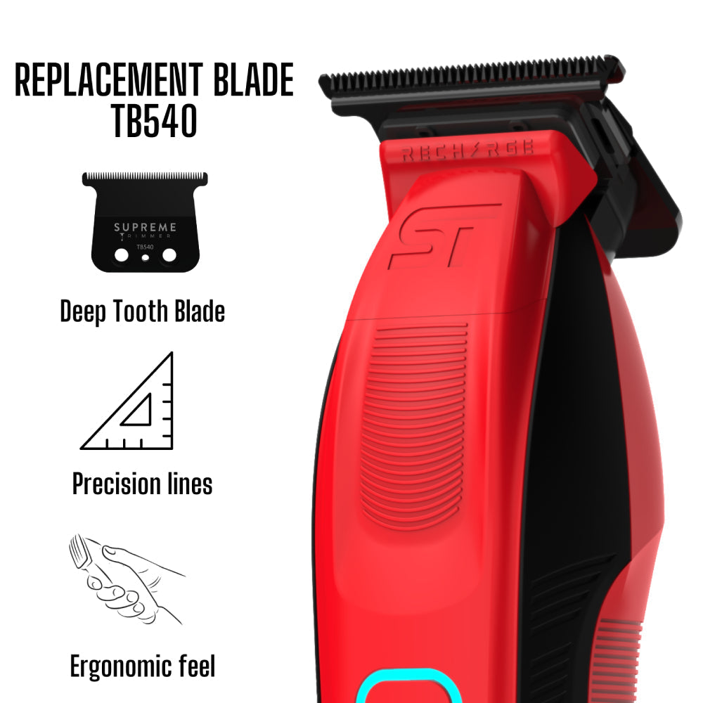 Supreme Trimmer Recharge Trimmer with Removable Battery and Smart Charging Base (ST777)
