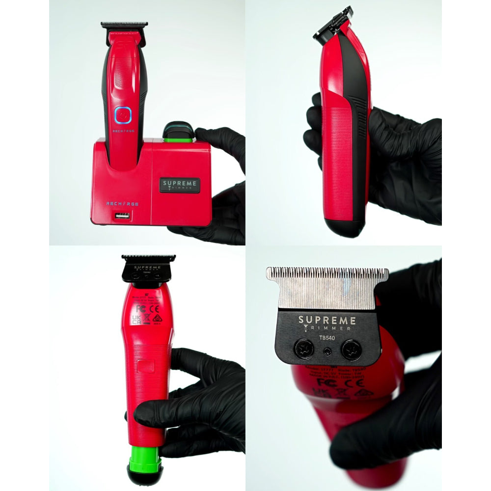 Supreme Trimmer Recharge Trimmer with Removable Battery and Smart Charging Base (ST777)