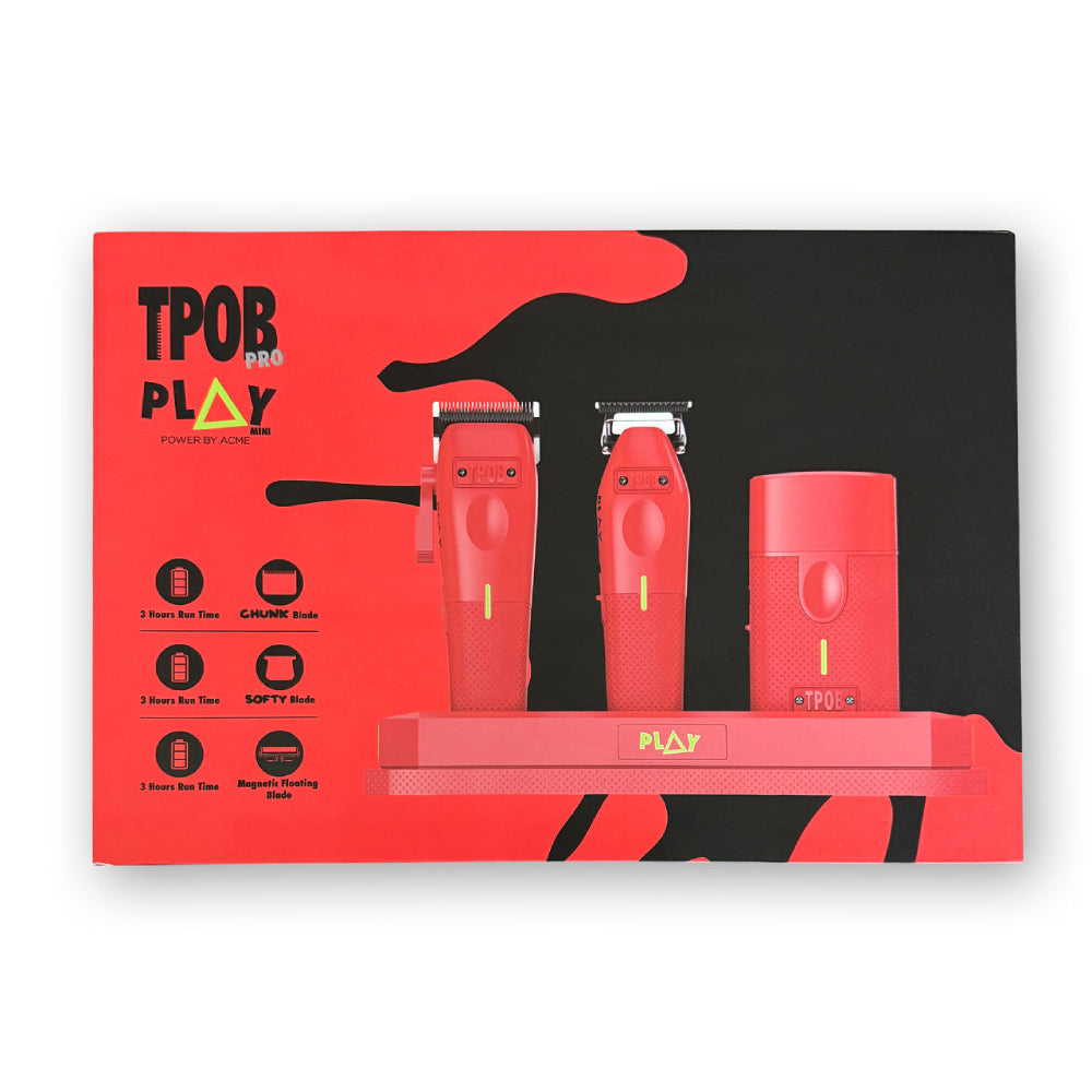 TPOB PLAY MINI Red 3 Bundle with Stand