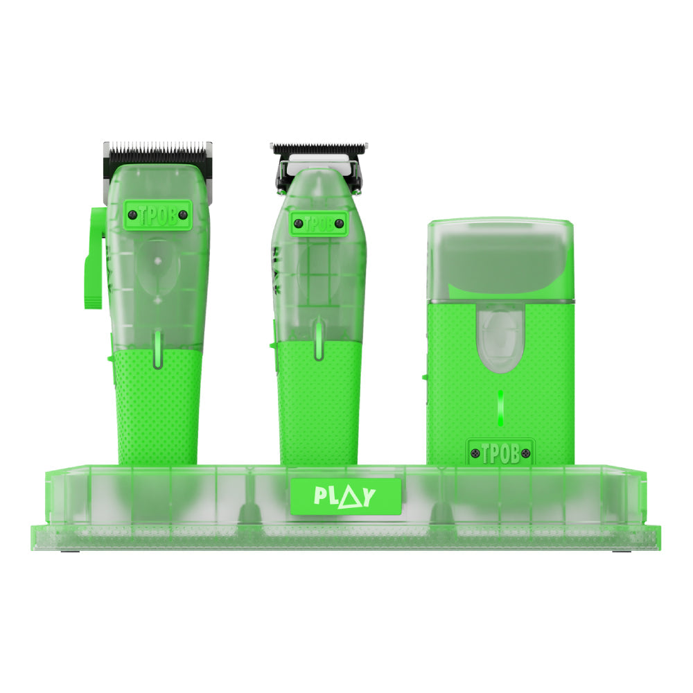 TPOB PLAY MINI Transparent GREEN Bundle with Stand