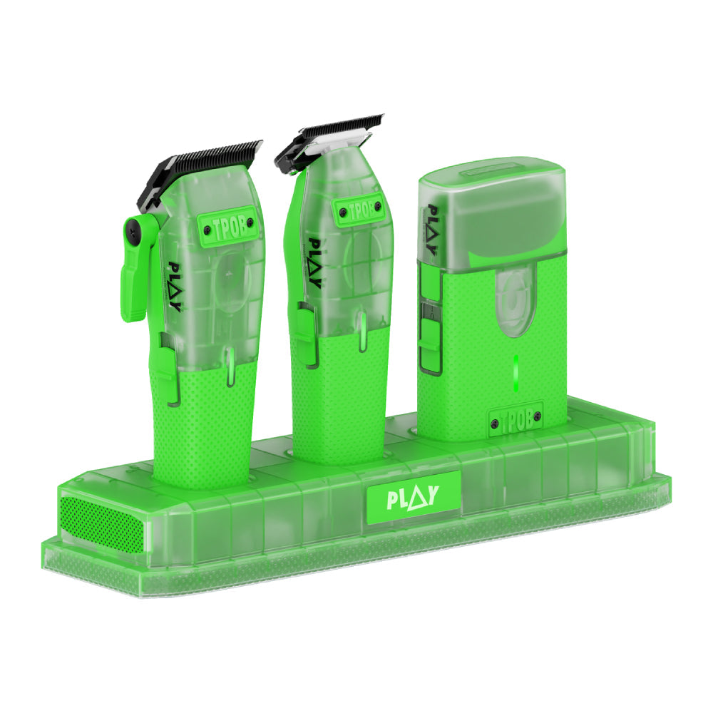 TPOB PLAY MINI Transparent GREEN Bundle with Stand
