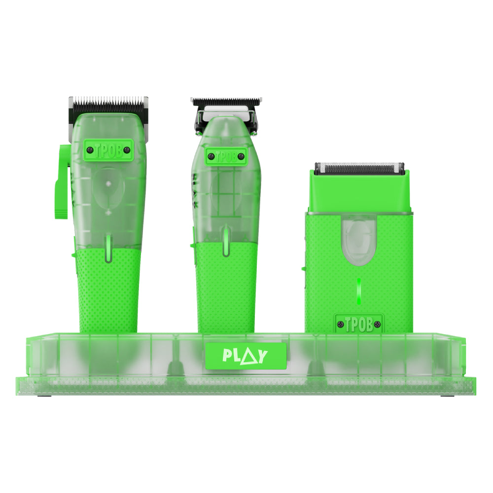 TPOB PLAY MINI Transparent GREEN Bundle with Stand