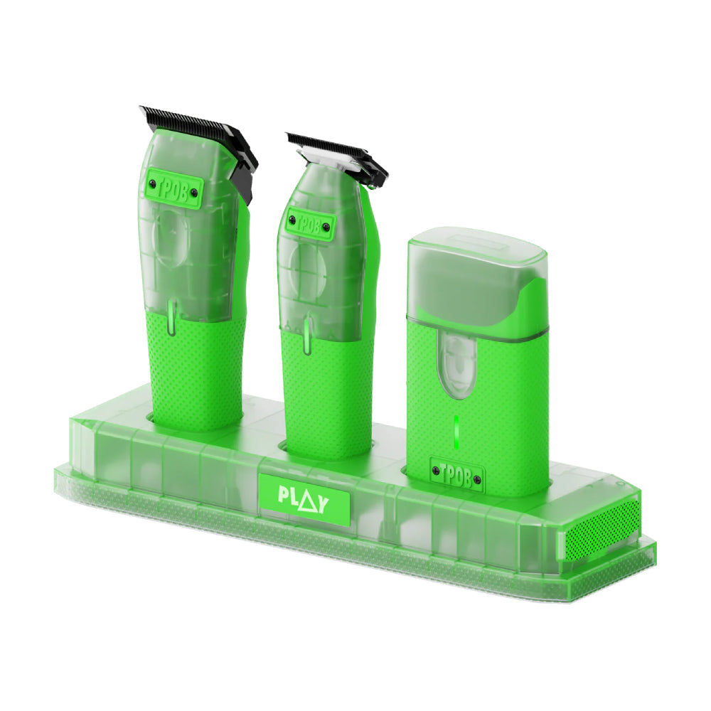 TPOB PLAY MINI Transparent GREEN Bundle with Stand