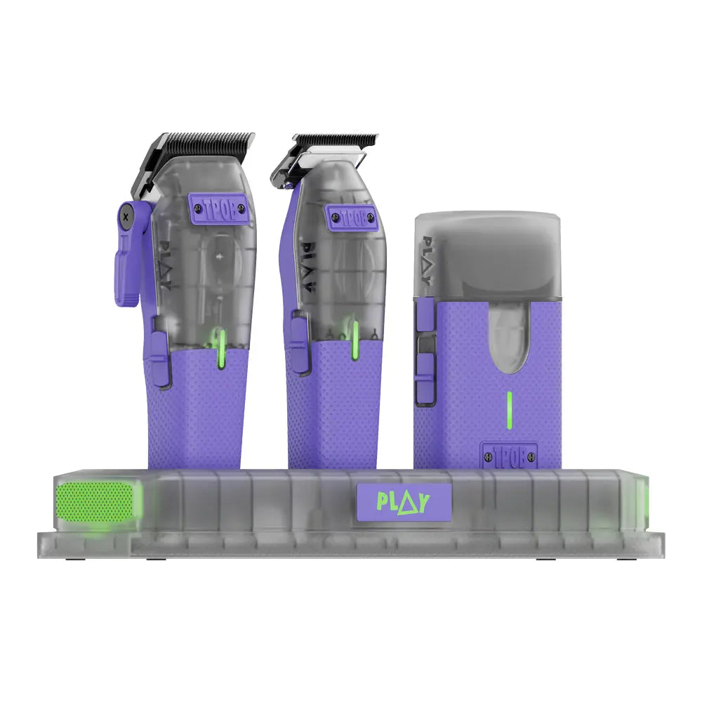 TPOB PLAY MINI Transparent PURPLE Bundle with stand
