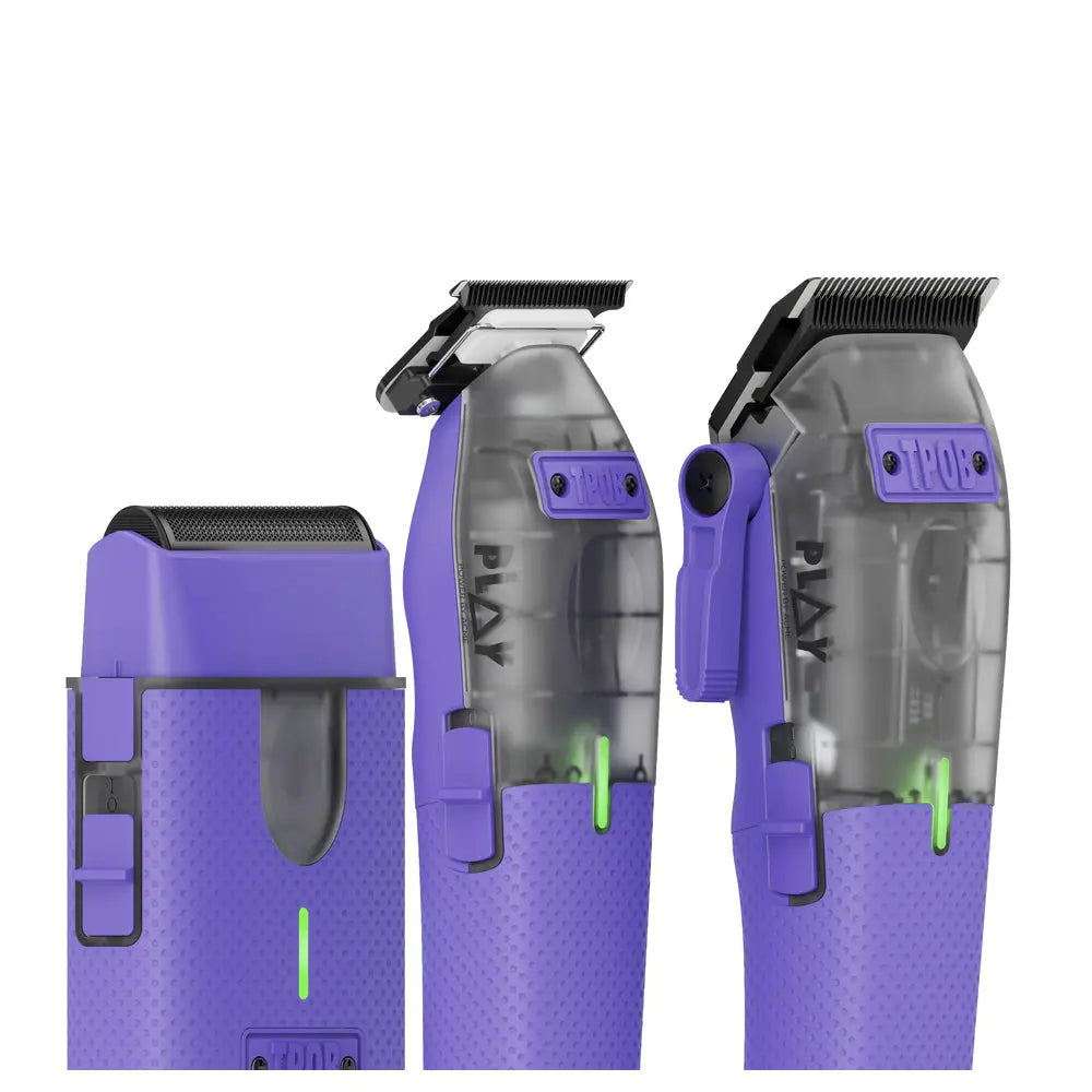 TPOB PLAY MINI Transparent PURPLE Bundle with stand