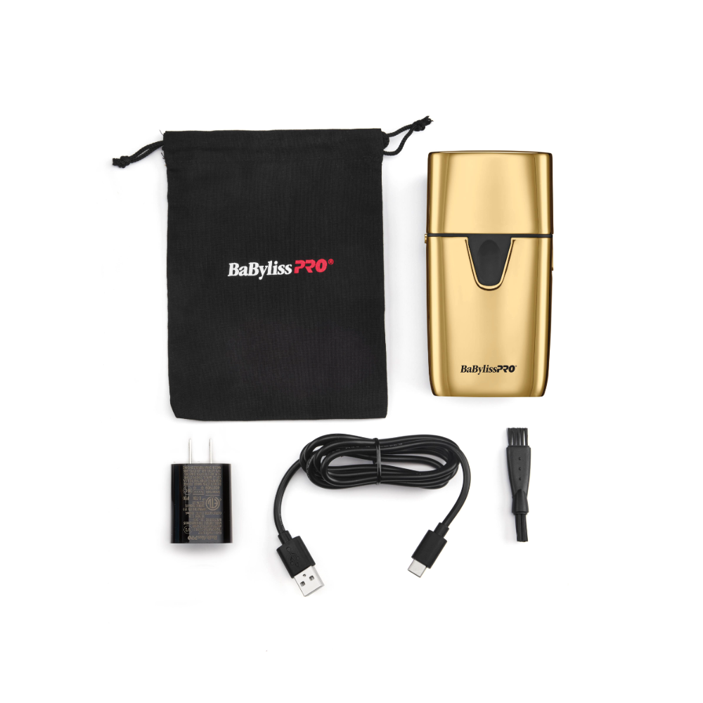 BaBylissPRO UV-Disinfecting Double Foil Shaver - Gold (FXLFS2G) — image 5
