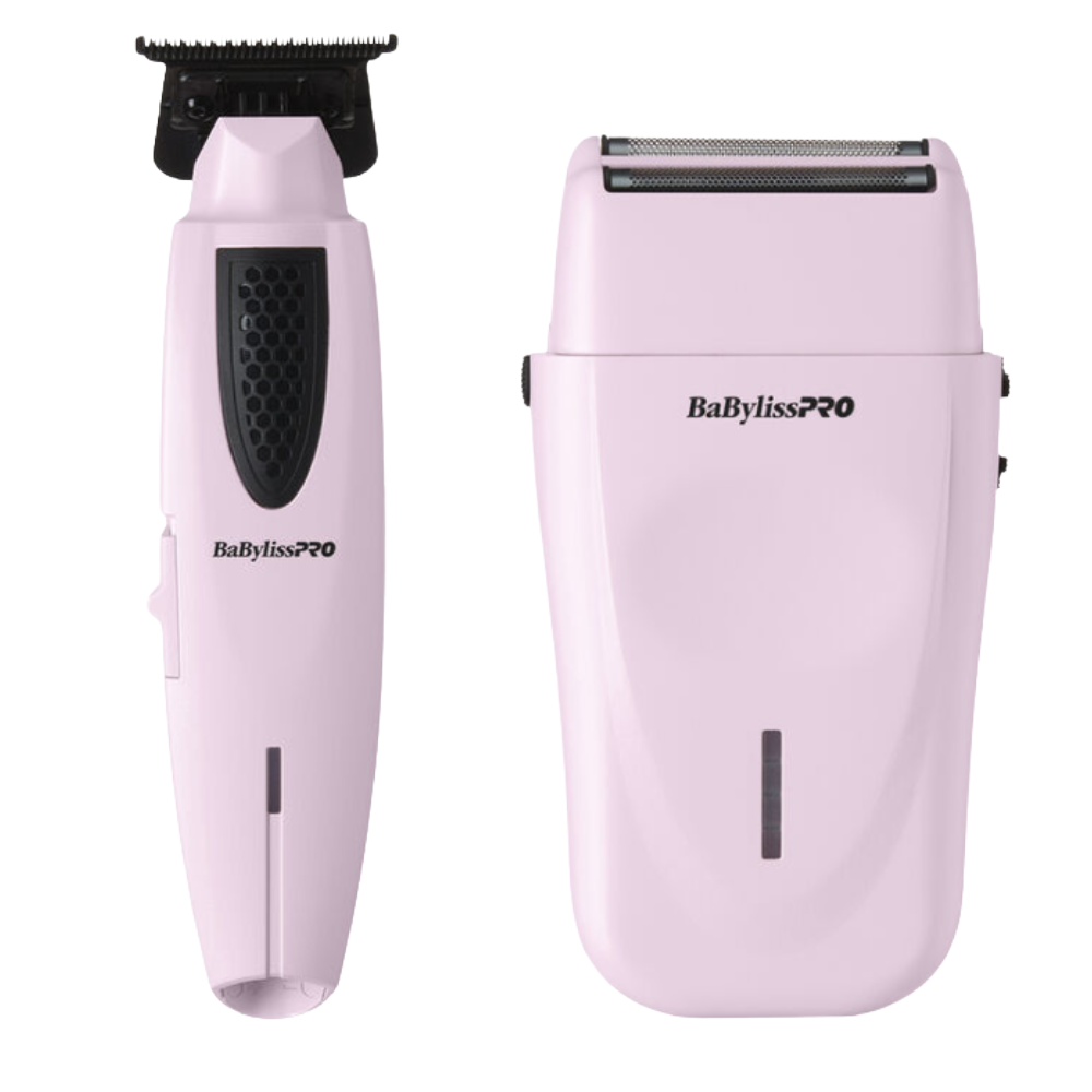 BaBylissPRO Limited Edition LithiumFX+ Trimmer & Double Foil Shaver Value Set - Pink (FX73FSTPKMP) — image 1
