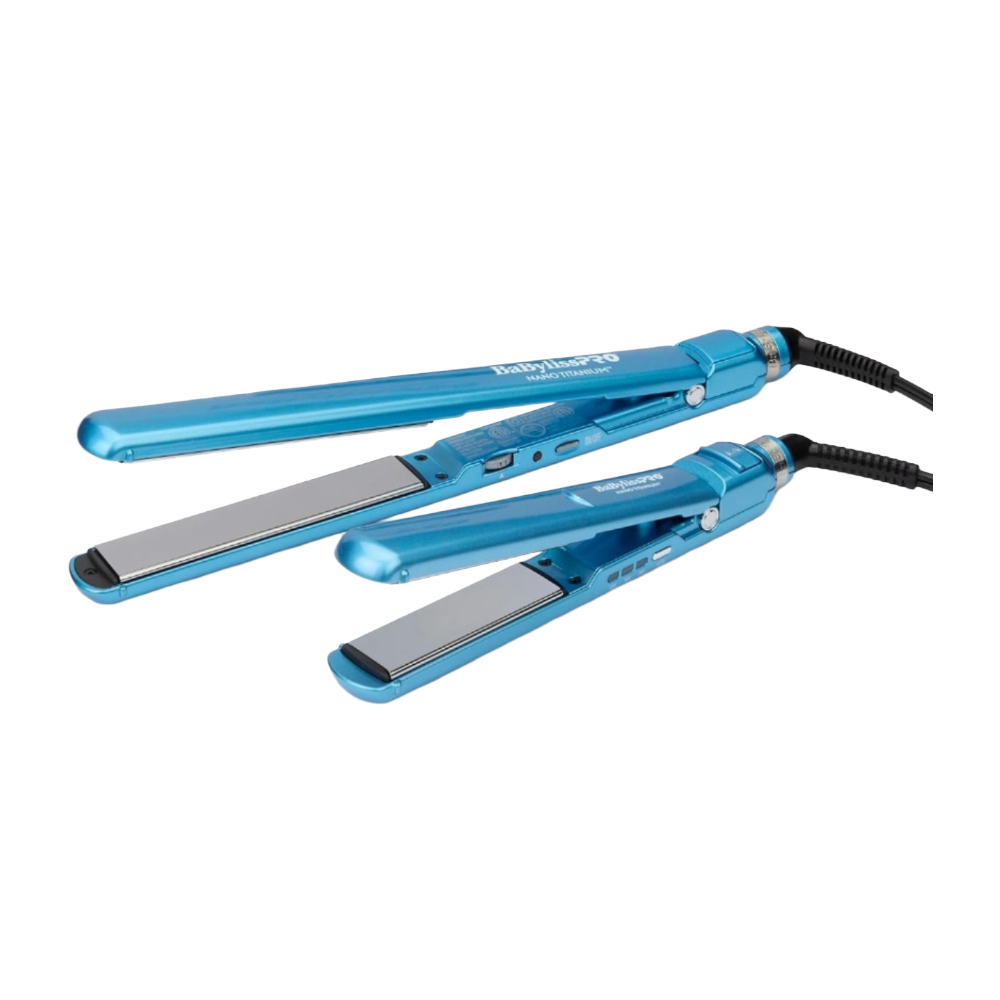 BaBylissPRO Nano Titanium 1" Compact & 1" Ultra-Thin Full SIze Flat Iron Value Set (BNTPP84) — image 1