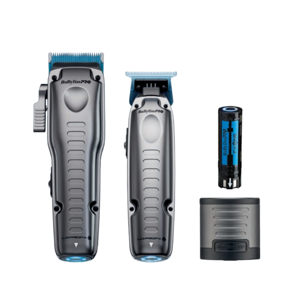 BaBylissPRO Low-Profile Interchangeable Battery Clipper & Trimmer Set - Gray (FX129PK) — image 2