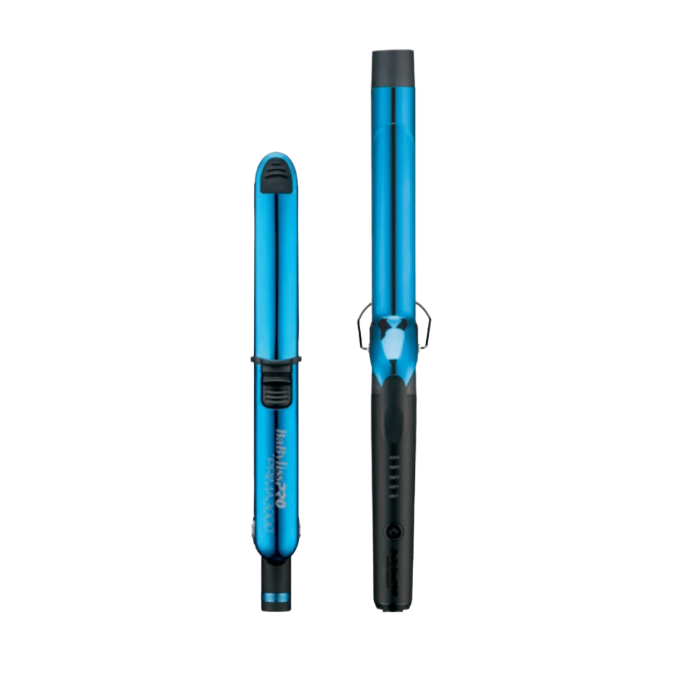 BaBylissPRO Limited Edition Nano Titanium 1.25" Prima Flat Iron & 1.25" Extended-Barrel Curling Iron Styling Set (BNTPP54MB) — image 2