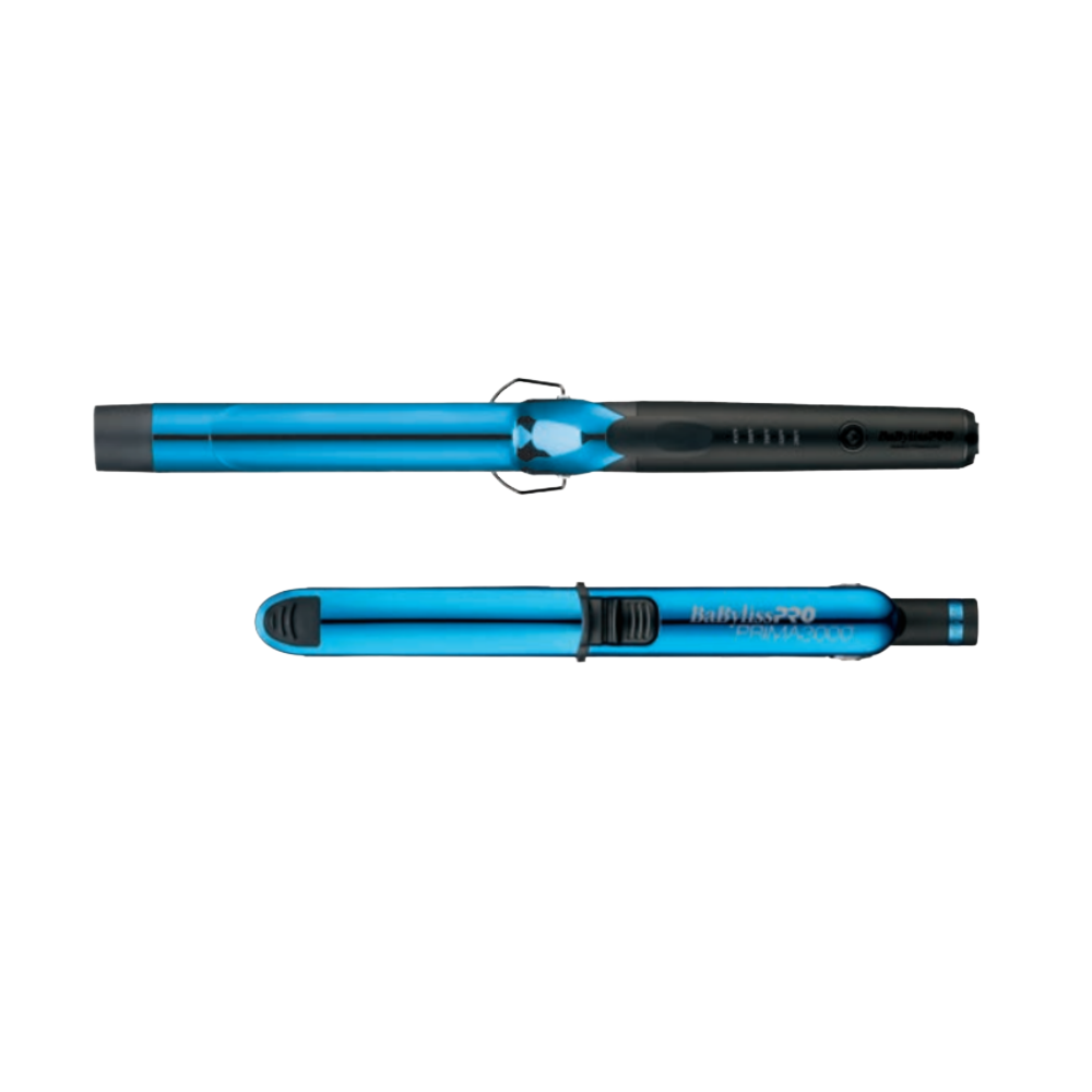 BaBylissPRO Limited Edition Nano Titanium 1.25" Prima Flat Iron & 1.25" Extended-Barrel Curling Iron Styling Set (BNTPP54MB) — image 3