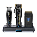 Wahl 5-Star Black/Gold Cordless Barber Combo + Vanish Shaver + Power Station (Combo)-Clipper Vault
