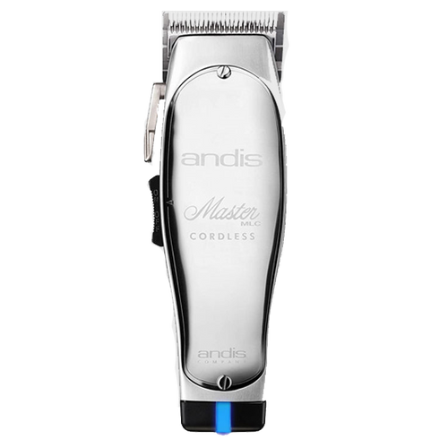 Andis Professional Master Cordless Lithium Ion Adjustable Blade Hair Clipper, Silver (12470)-Clipper Vault