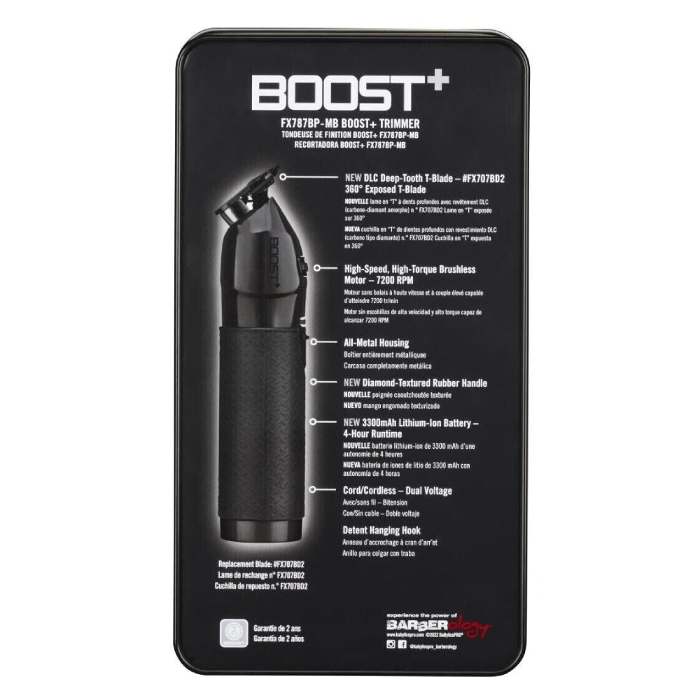Babyliss Pro Boost+ Clipper Matte Black + Babyliss Pro Boost+ Trimmer Matte Black (Combo) — image 4