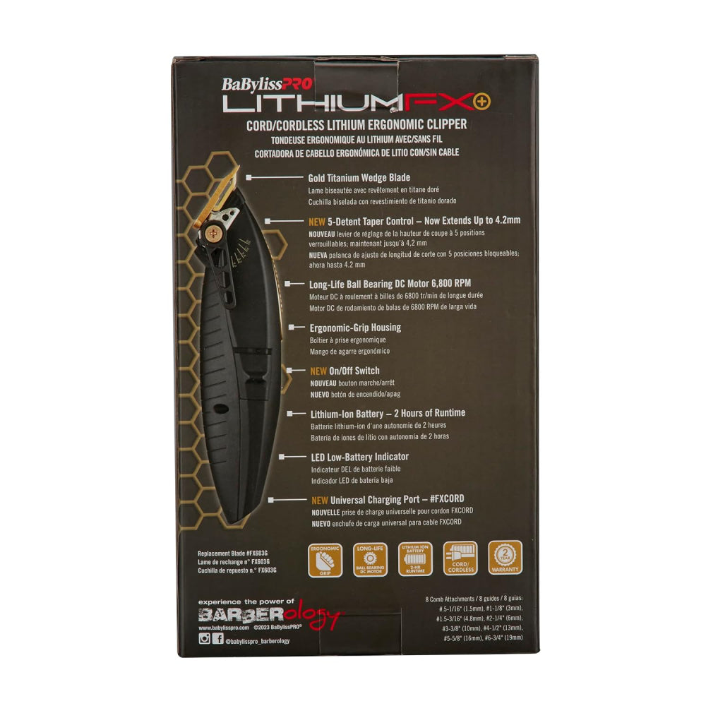 Babyliss Pro Cord-Cordless Lithium FX+ Ergonomic Clipper — image 5