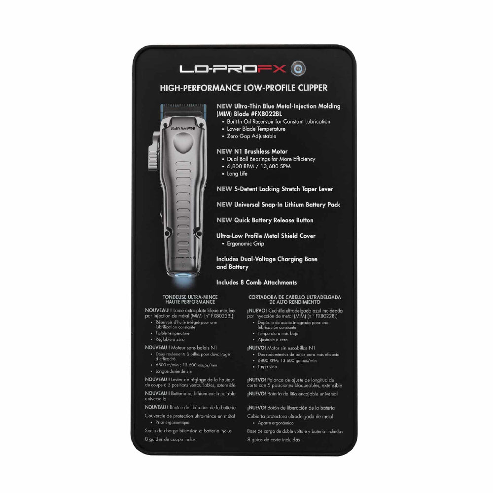 BaBylissPRO FXONE Lo-Pro Clipper + Trimmer (Combo) (#FX829 + #FX729)