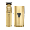 BaBylissPRO Limited Edition Gold FX Trimmer & UV Single-Foil Shaver Set (FXLFHOLPKG)
