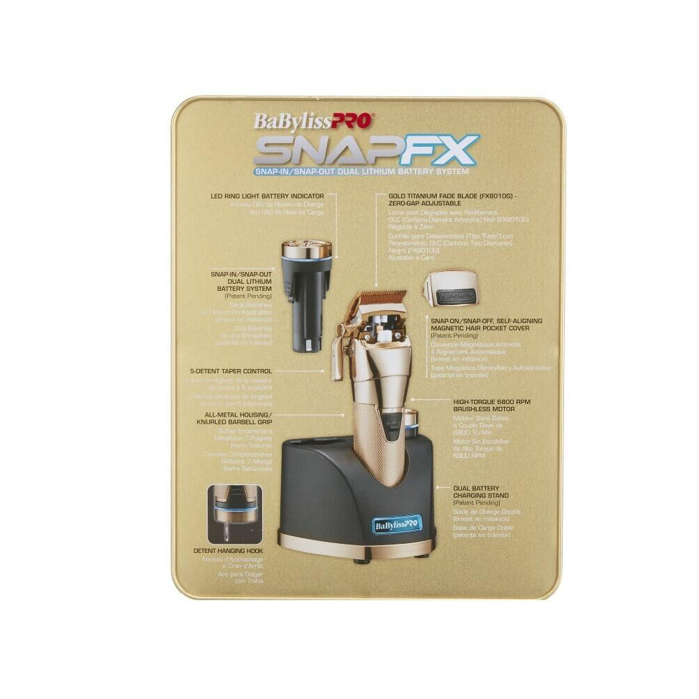 Babyliss Pro Limited Edition Gold SnapFX Clipper | FX890GI — image 6
