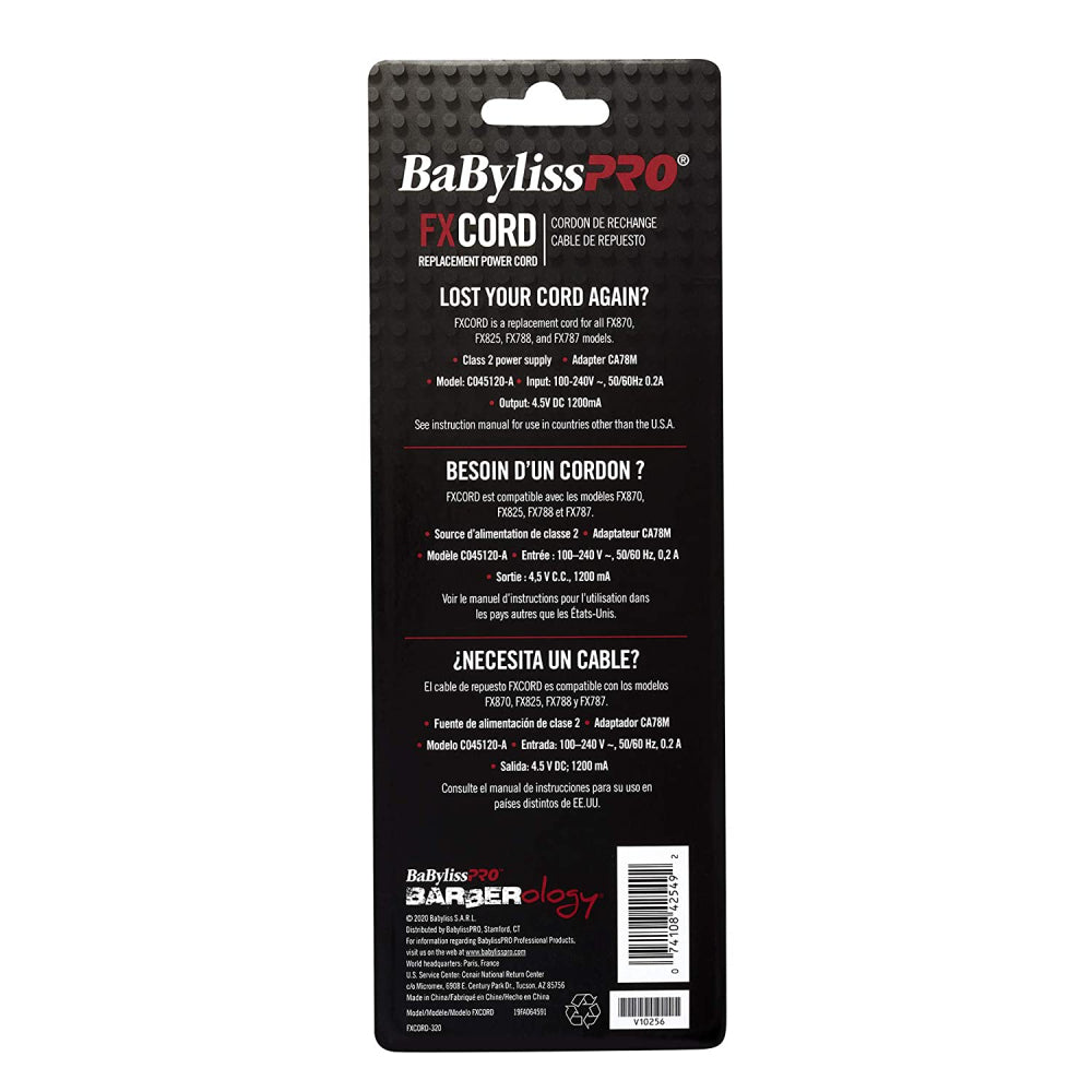 BaByliss PRO Replacement FX Power Cord for FX Pro Trimmers & Clippers — image 3