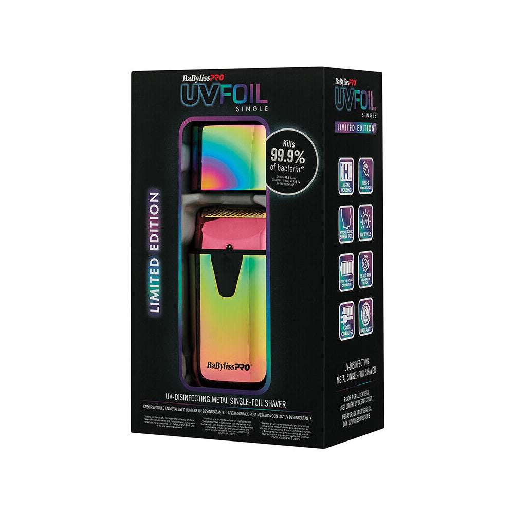 Babyliss Pro UV Disinfecting Single Foil Shaver - Iridescent — image 5