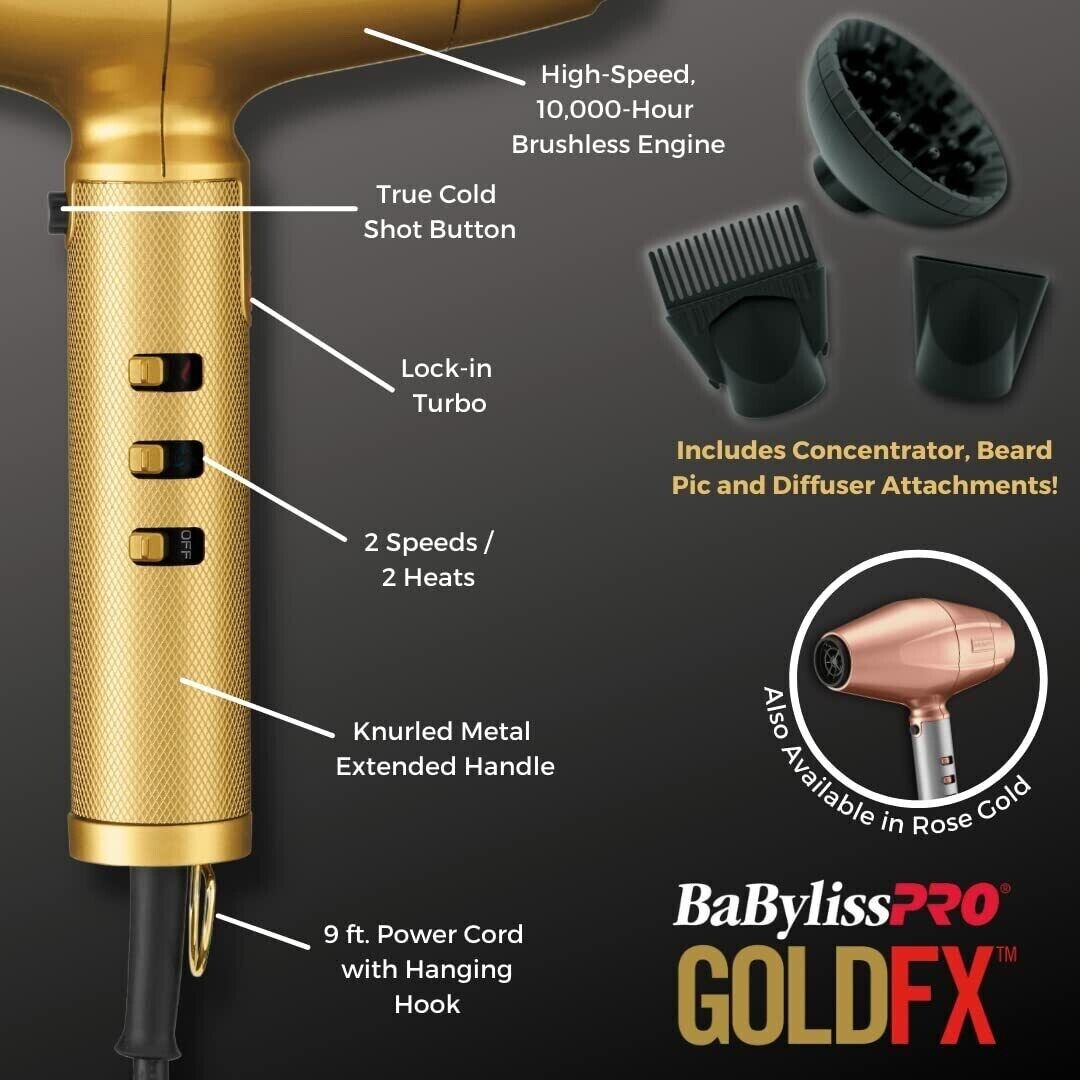 BaBylissPRO GOLDFX High-Performance Turbo Dryer — image 2