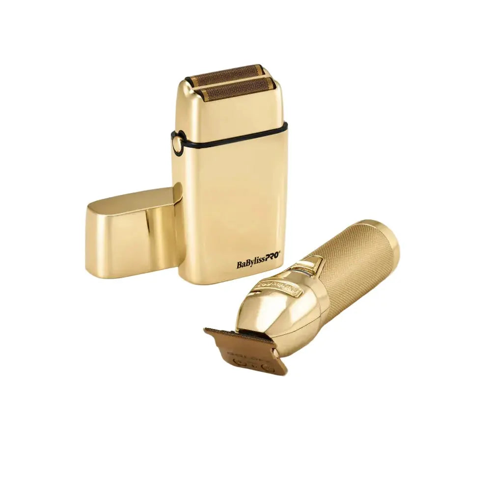 BaBylissPRO LimitedFX Gold Trimmer & Double Foil Shaver Prepack (FXDUOFS2TG)