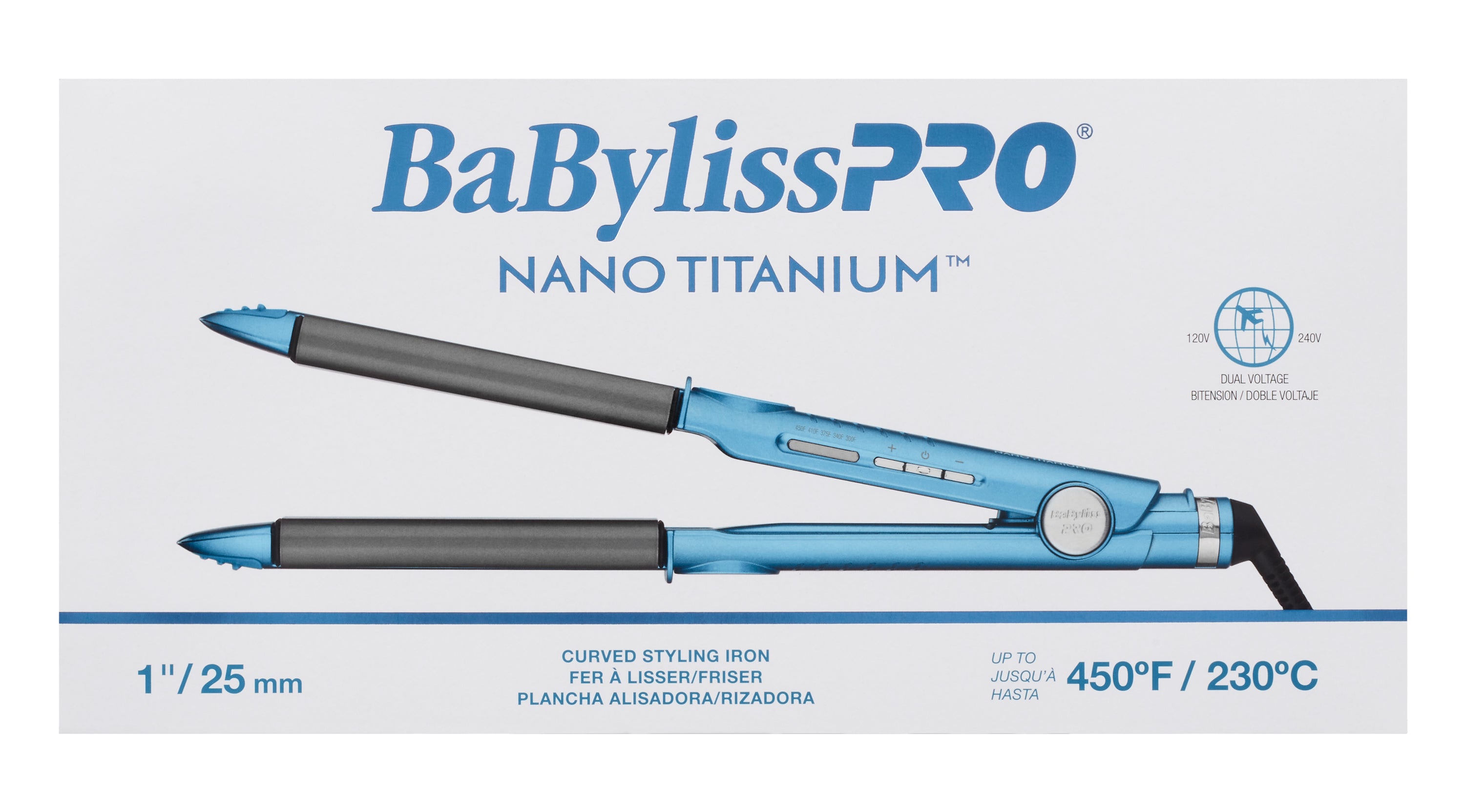 BaBylissPRO Nano Titanium Curved Styling Iron - 1" (BNT4061UC) — image 4