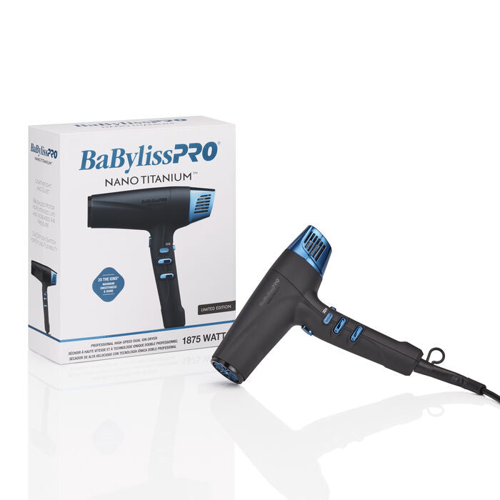 BaBylissPRO Limited Edition Black & Blue Nano Titanium High-Speed Dual Ionic Hair Dryer (BNTMB9100) — image 3