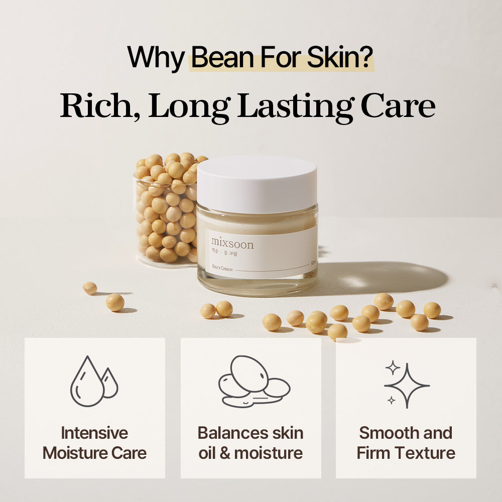 Mixsoon Bean Cream — Why Bean For Skin? Rich, long-lasting care