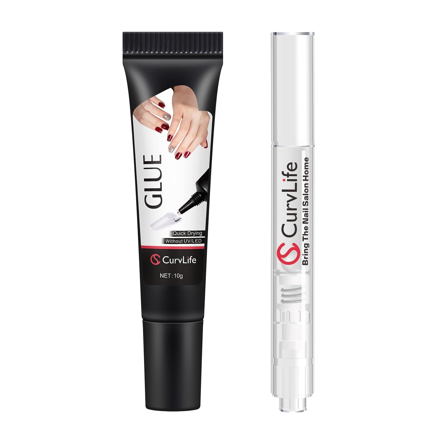 CurvLife Semi-Solid Nail Glue and Remover Kit