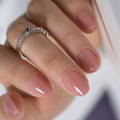 CurvLife Simple Cute nude glossy press-on nail set
