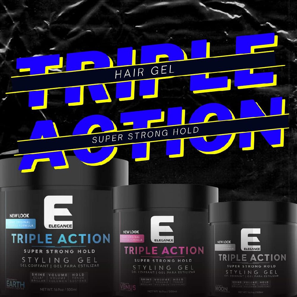 Elegance Triple Action Hair Gel Venus (Strong Hold) 16.9oz 500ml-Clipper Vault