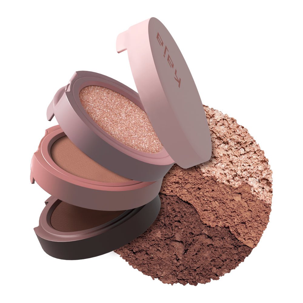 Kaja Beauty Bento Bouncy Shimmer Eyeshadow Trio
