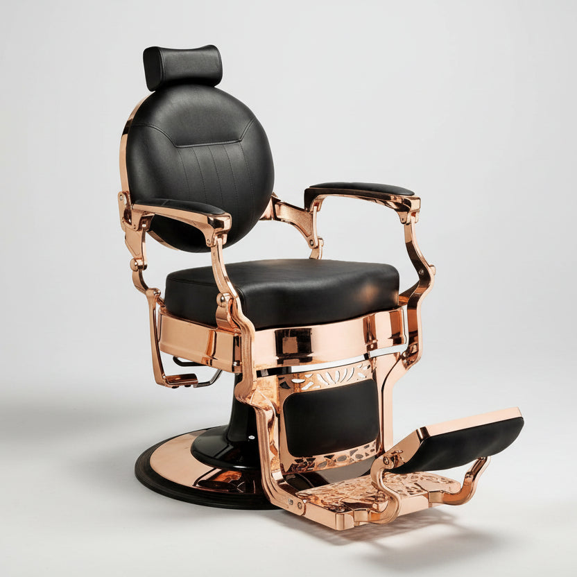 McKinley Barber Chair – Rose Gold